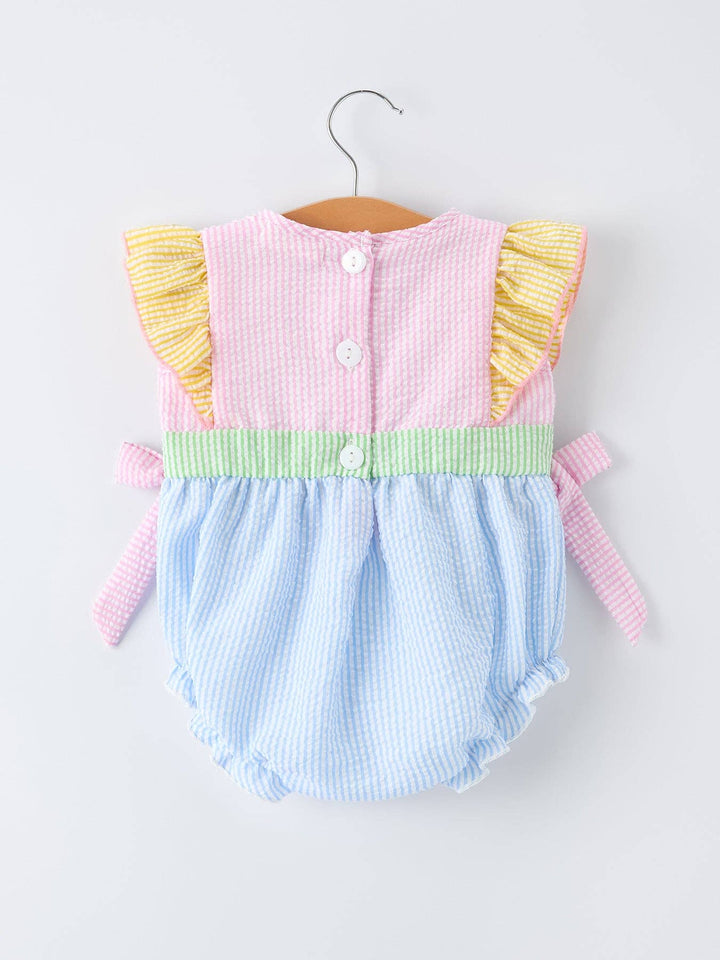 Rylee Faith Designs - Jesus Loves Me "Embroidered Baby Girls Romper