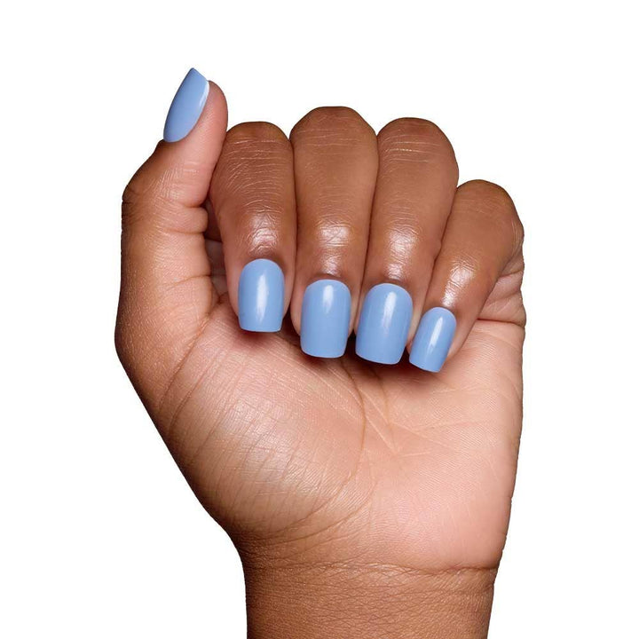 Glamnetic - Cashmere Blue Press-On Nails | Short Squoval | Holiday Nails
