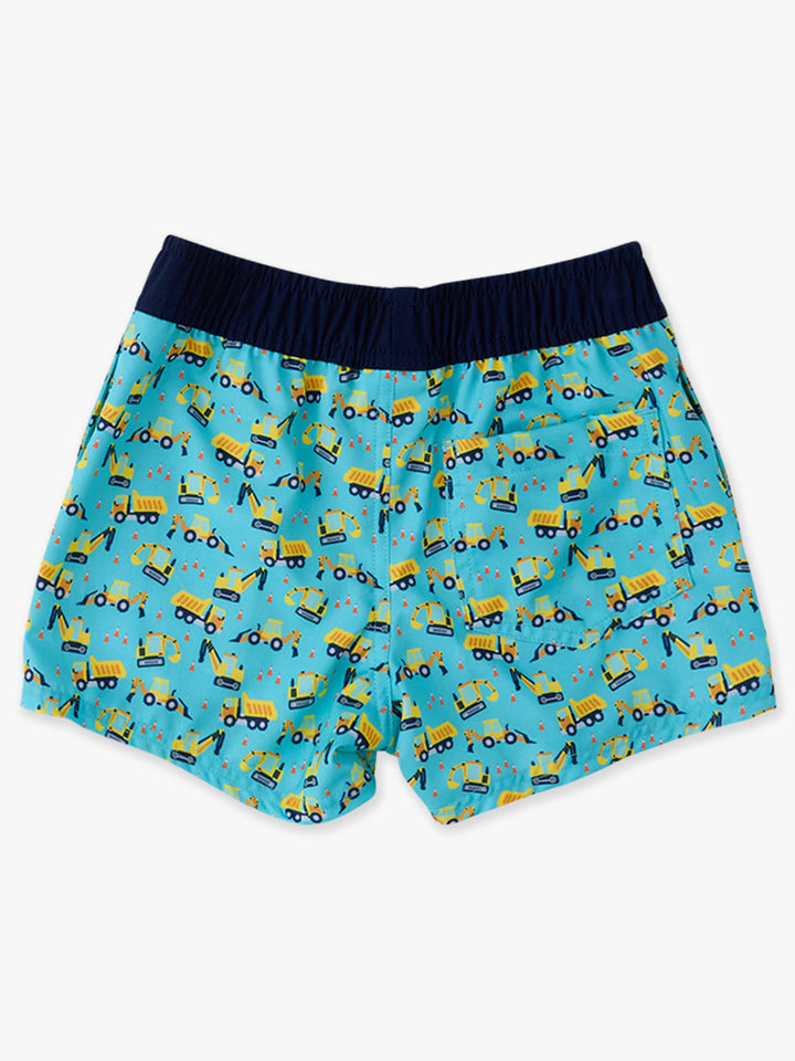 RuffleButts - Boys Under Construction Performance Court Shorts