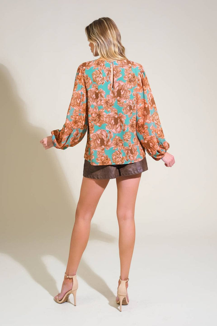 FLYING TOMATO - A printed woven top - IT13186
