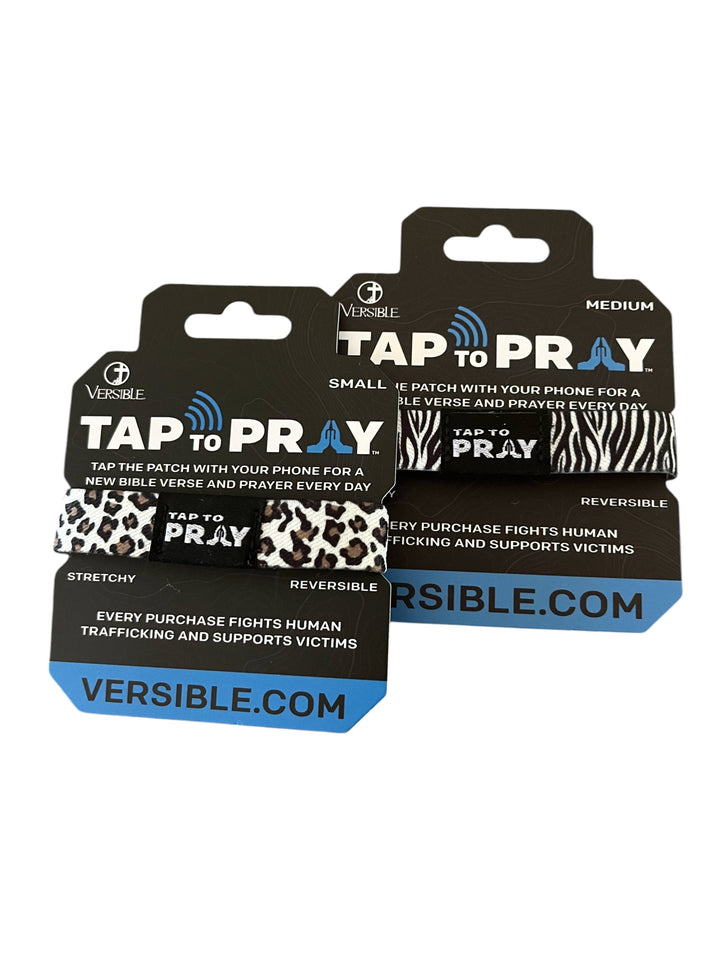 Versible - Tap To Pray® Wristband – Safari Zebra