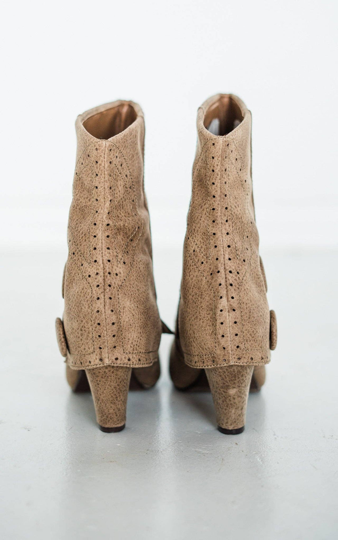 Naughty Monkey - Cowgirl Star Booties in Taupe