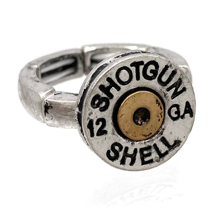 Lunar Deer - Bullet Shotgun Shell Stretch Ring