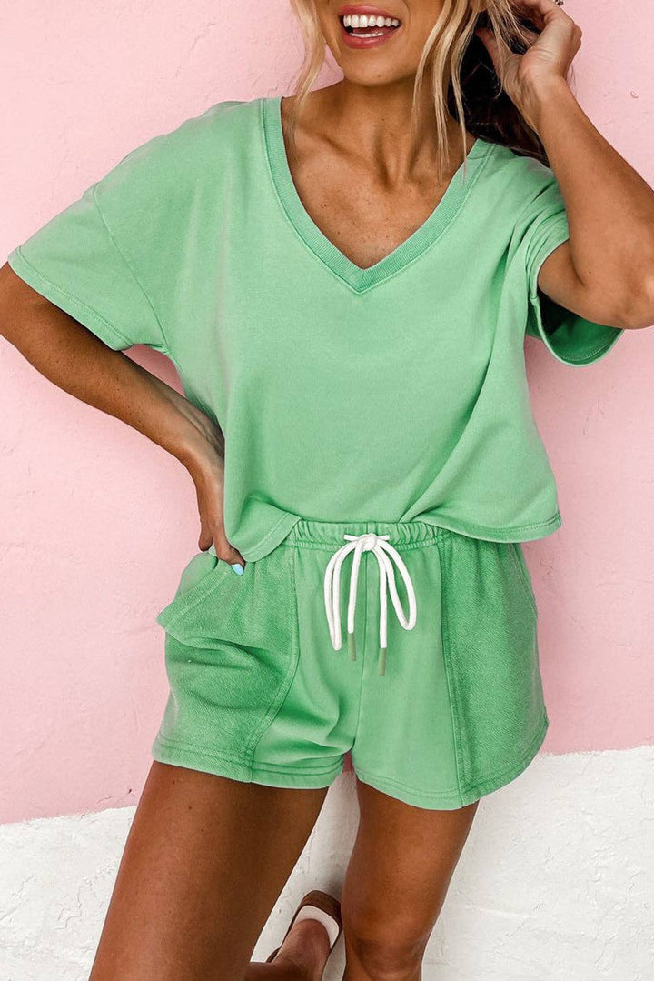 Two Pc Shorts Set