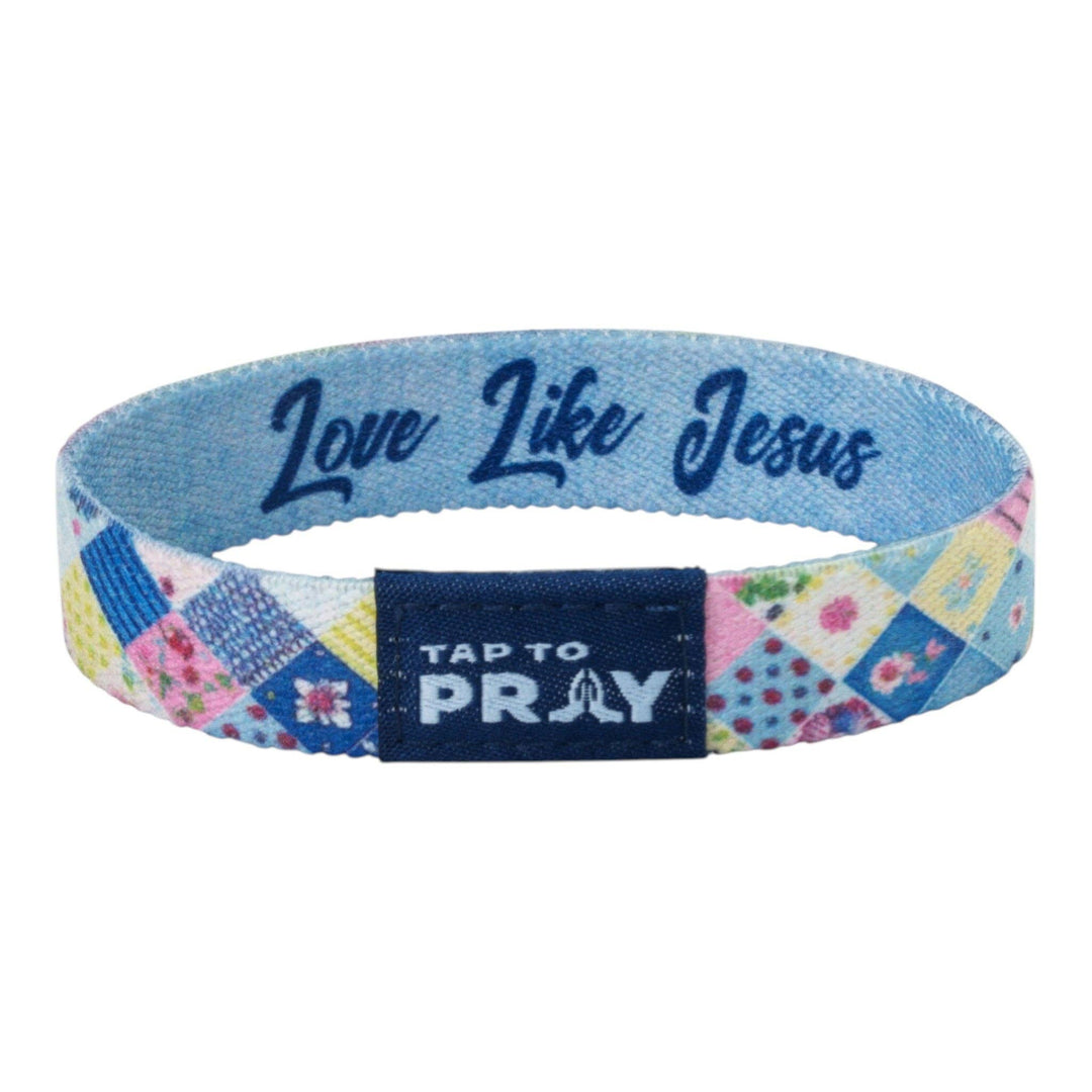 Versible - Tap To Pray® Wristband – Patchwork - Love Like Jesus