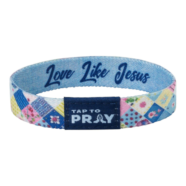 Versible - Tap To Pray® Wristband – Patchwork - Love Like Jesus