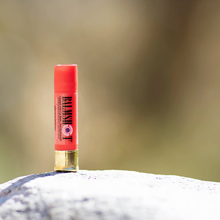 BALMSHOT Lip Balm - Shotgun Shell Lip Balm | Pomegranate | 100% All-Natural