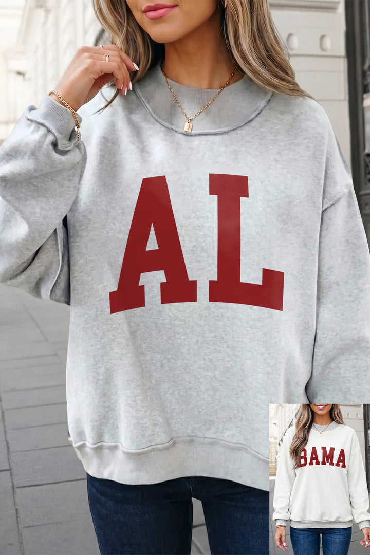 AL / BAMA Graphic Mock Neck Reversible Sweatshirt |