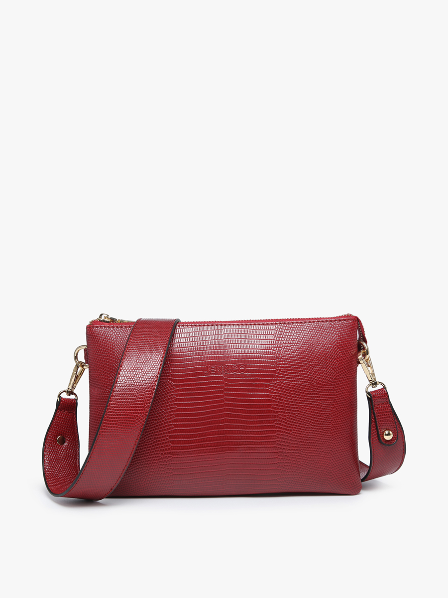 Jen &amp; Co. - Izzy Lizard Crossbody Bag – Chain Strap | M2056LZ