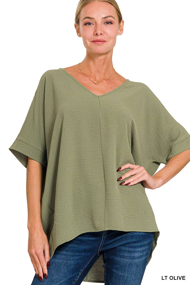 42POPS - Airflow Dolman Short Sleeve Top SI-24277