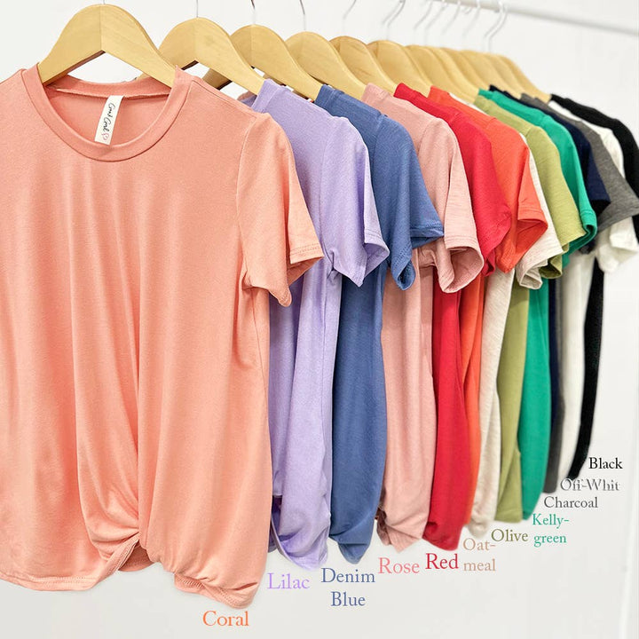 Twisted Knot Short Sleeve T shirt