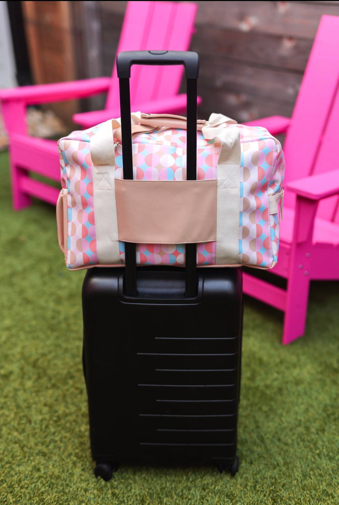 Jadelynn Brooke - Duffle Bag – Nashville – Pink/Tan