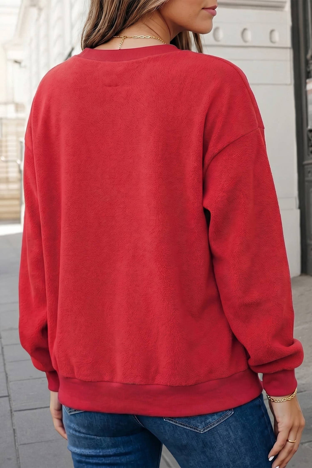 ALABAMA/ AL Letter Mock Neck Reversible Sweatshirt | S-XL