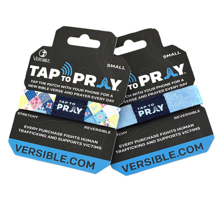 Versible - Tap To Pray® Wristband – Patchwork - Love Like Jesus