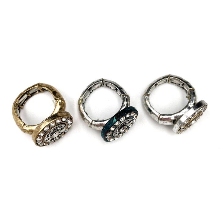 Lunar Deer - 12 GA Shotgun Bullet Shell Rhinestone Stretch Ring