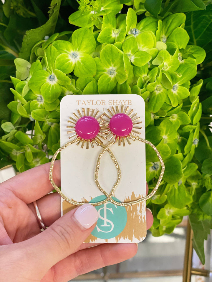 Taylor Shaye Designs - Colorful Sunburst Hoops