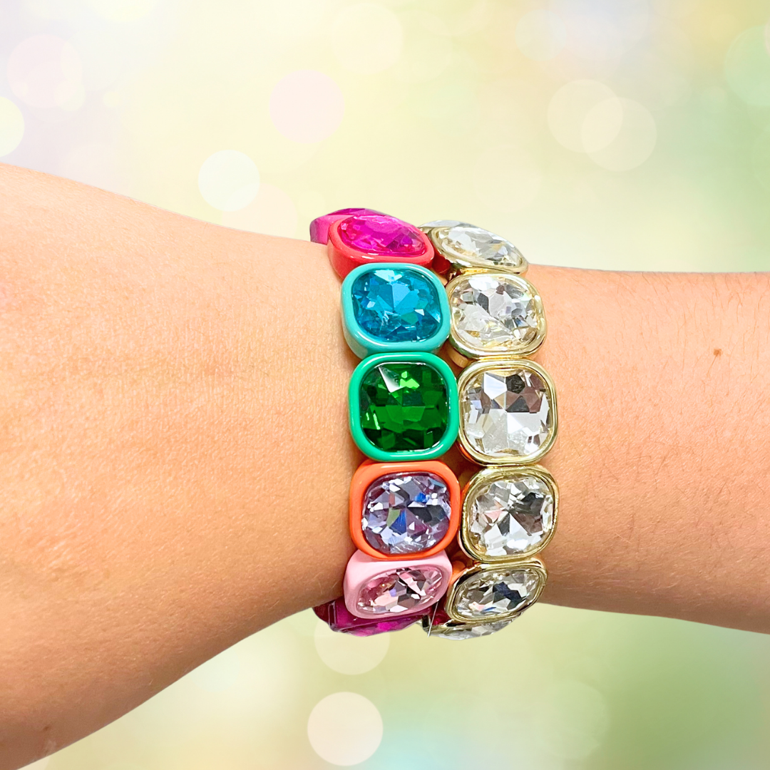 Taylor Shaye Designs - Frankie Bracelet (Rainbow and Clear)