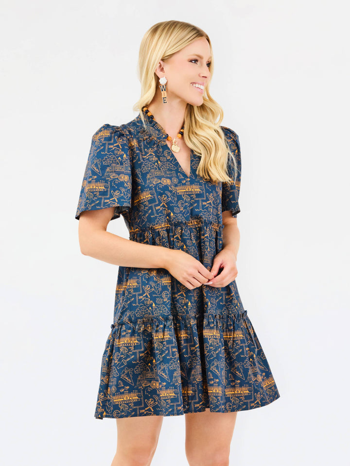 Ivy Mini Dress | Team Toile Auburn