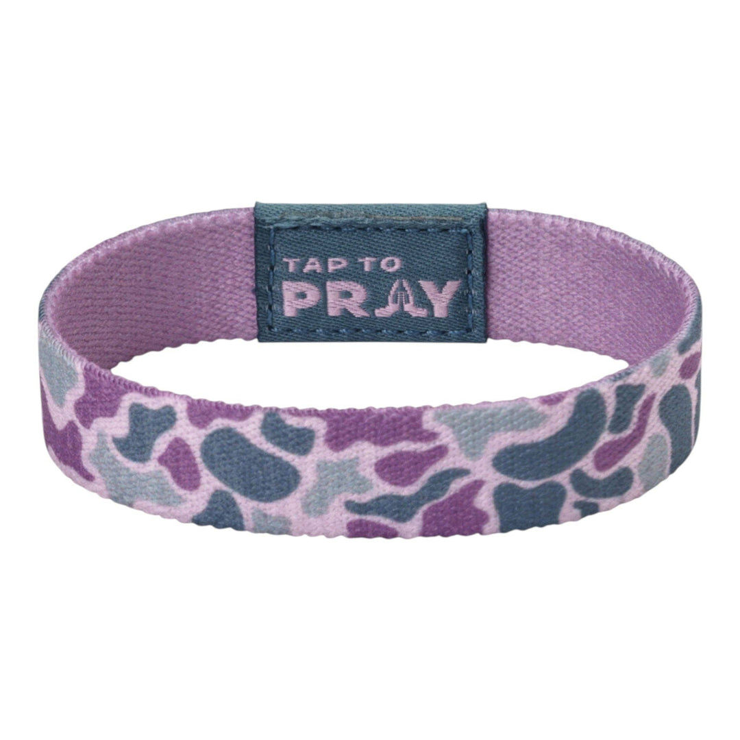 Versible - Tap To Pray® Wristband – River Rock Camo - Lilac