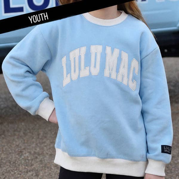 LULU MAC  KD-SW-1002 Color Block Light Blue/White - Stitch