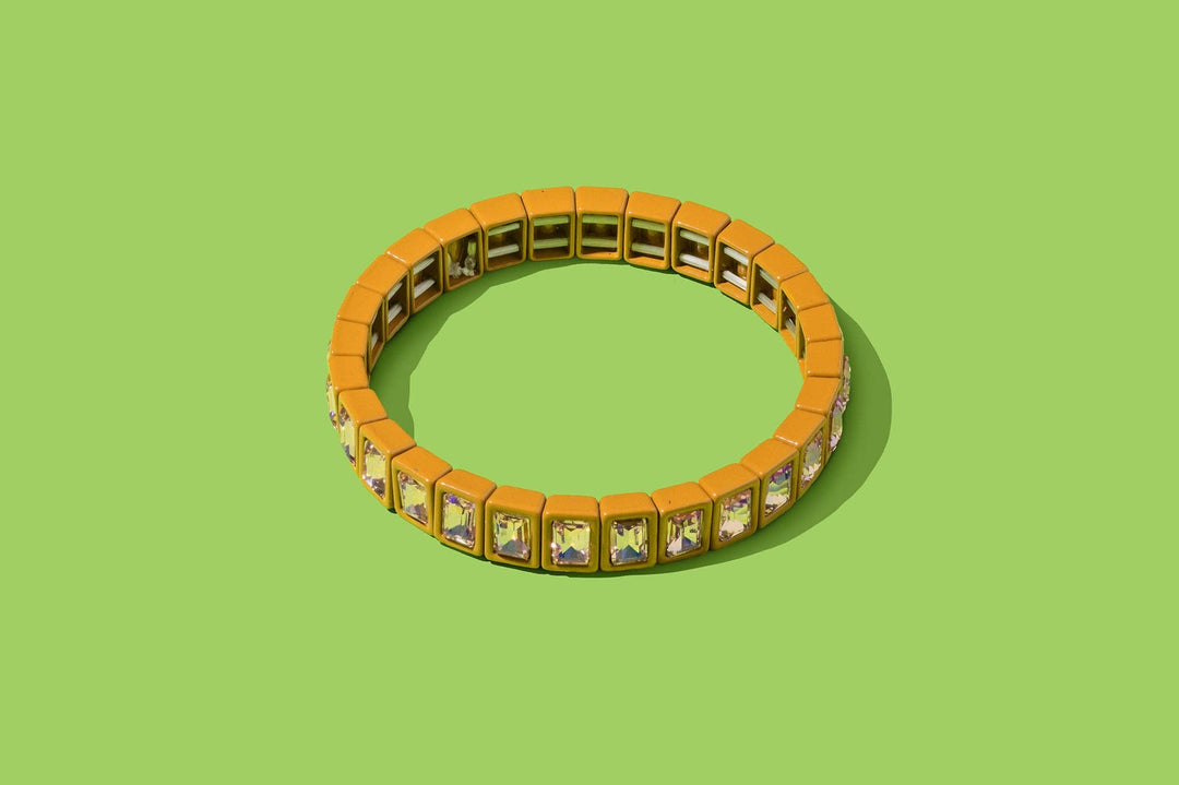 Taylor Elliott Designs - Enamel Stretch Bracelet - Small Gems - Penelope -