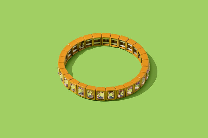 Taylor Elliott Designs - Enamel Stretch Bracelet - Small Gems - Penelope -