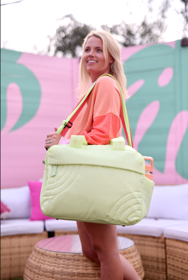 Jadelynn Brooke - Duffle Bag – Modern Puffer Duffle - Lime