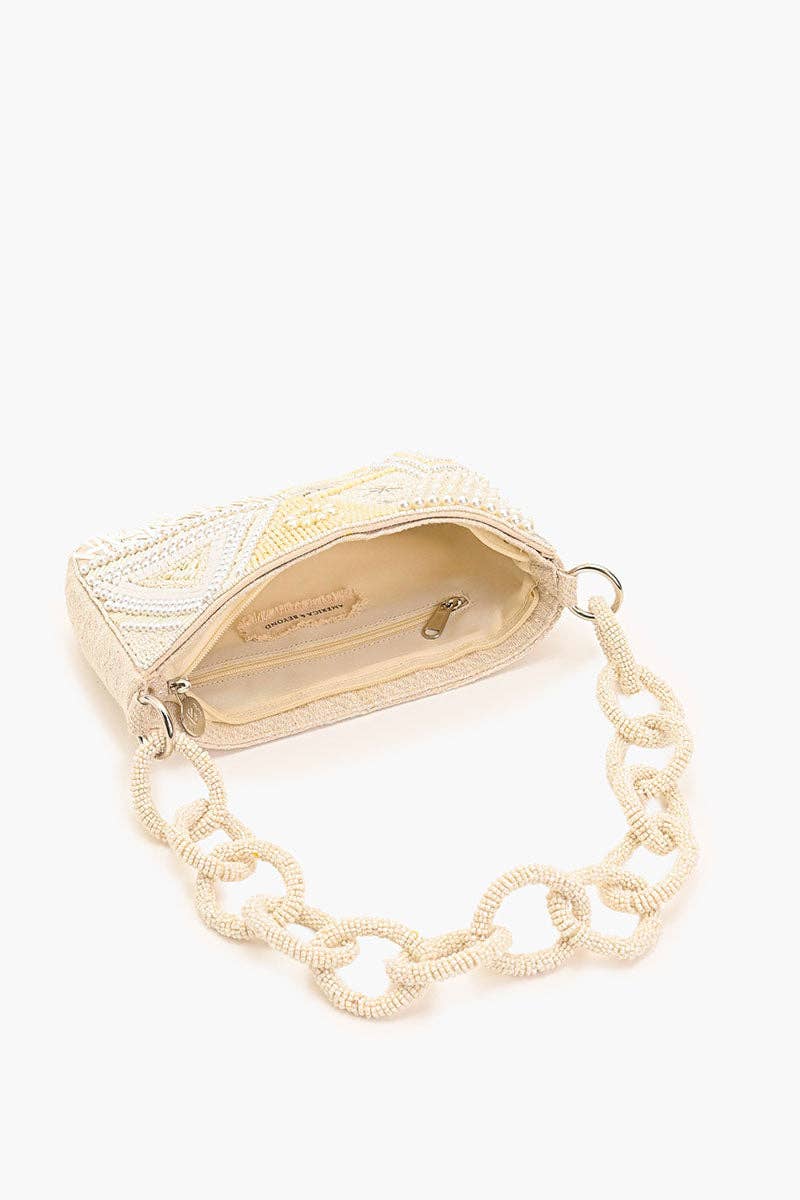 America &amp; Beyond - Shimmering Sands Embellished Shoulder Bag