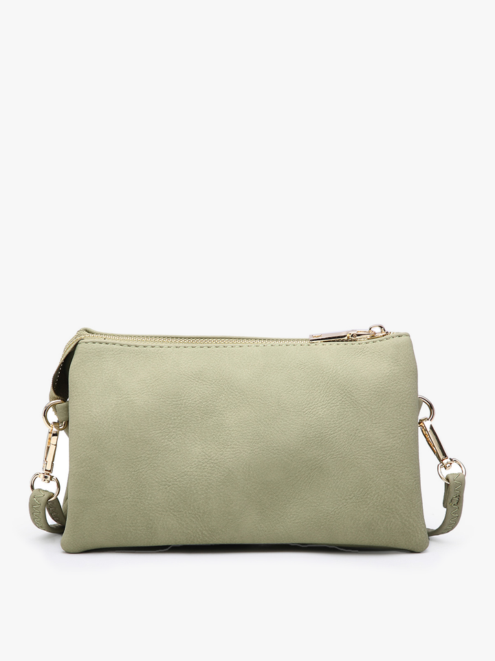 Jen &amp; Co. - Riley Monogrammable 3 Compartment Crossbody/Wristlet | M013
