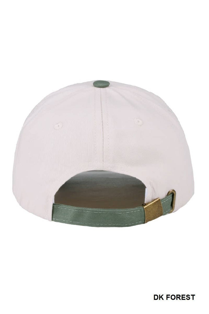 Make Heaven Crowded Two-tone Canvas Cotton Cap