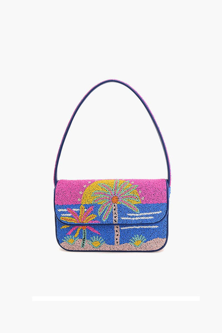 America &amp; Beyond - Tropical Sunset Beaded Shoulder Bag