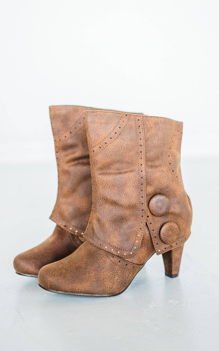 Naughty Monkey - Cowgirl Star Booties in Tan