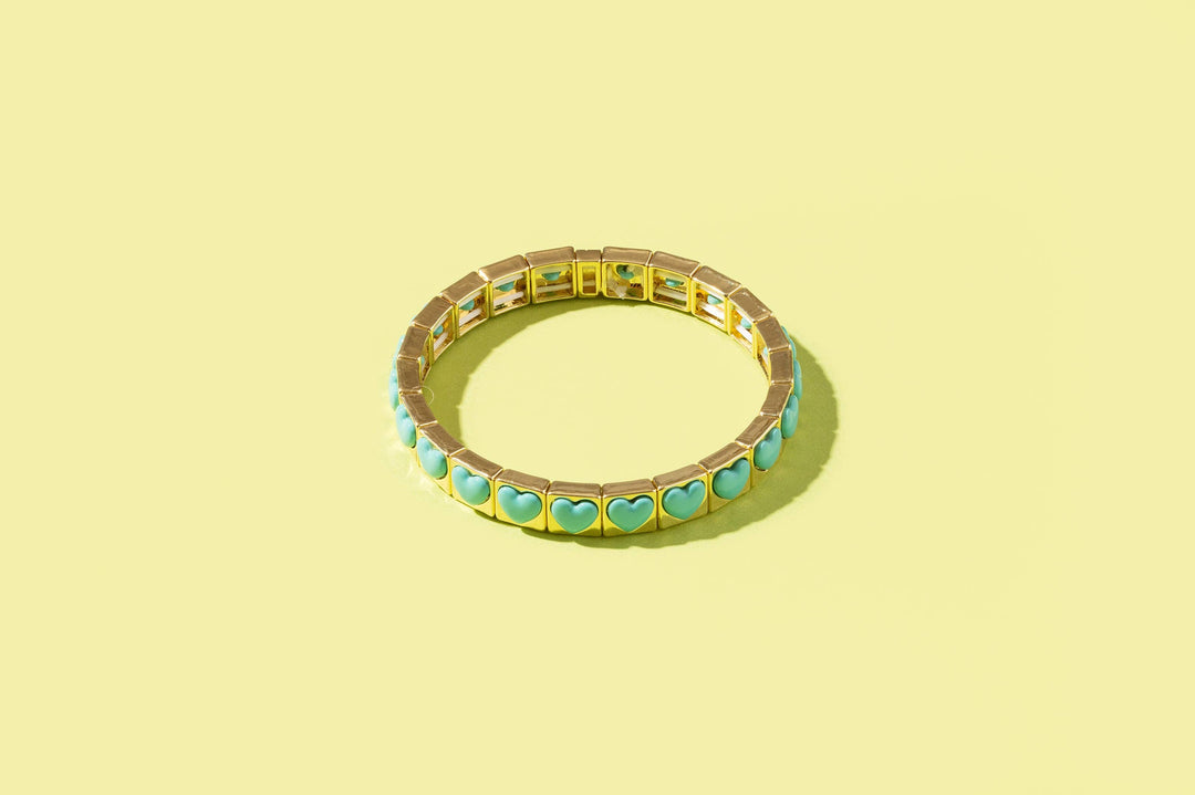Taylor Elliott Designs - Enamel Stretch Bracelet - Earth Tone Colors -