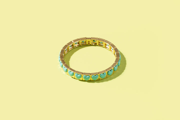 Taylor Elliott Designs - Enamel Stretch Bracelet - Earth Tone Colors -