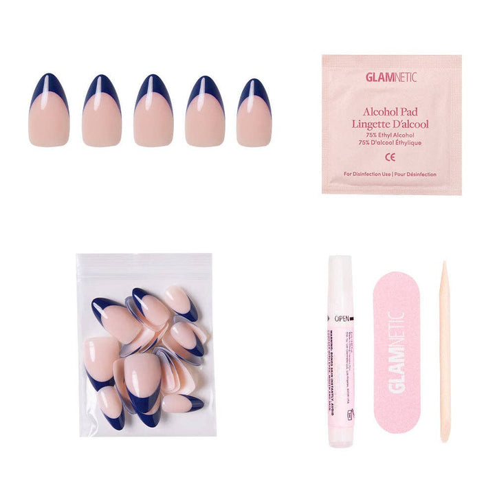 Glamnetic - French Riviera Press-On Nails | French Tip | Short Almond