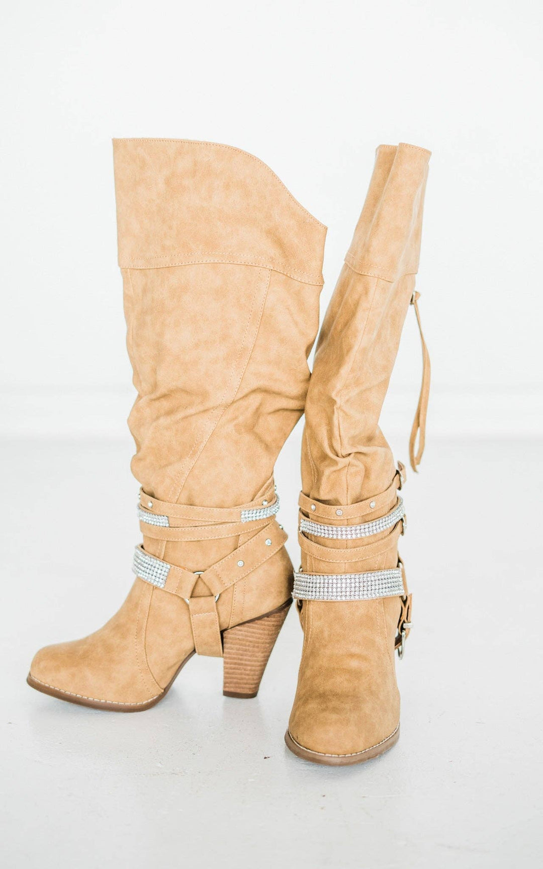 Naughty Monkey - Stacey Boots in Nude