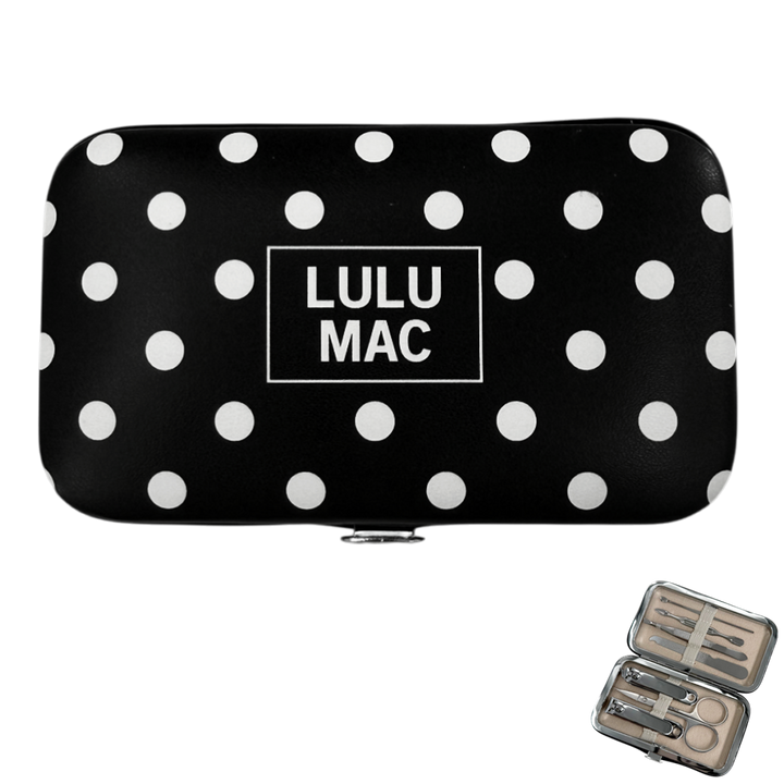LULU MAC - MCPD- Black/White Dot Manicure Set