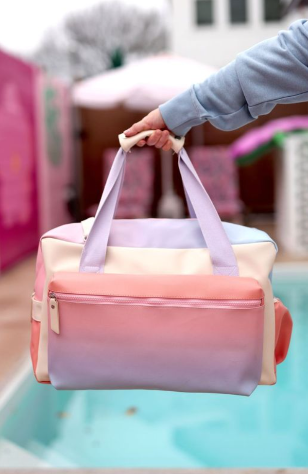 Jadelynn Brooke - Duffle Bag - Sunrise Gradient (Coral/Purple/Blue)