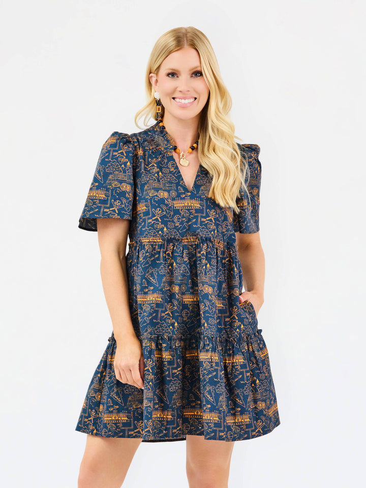 Ivy Mini Dress | Team Toile Auburn