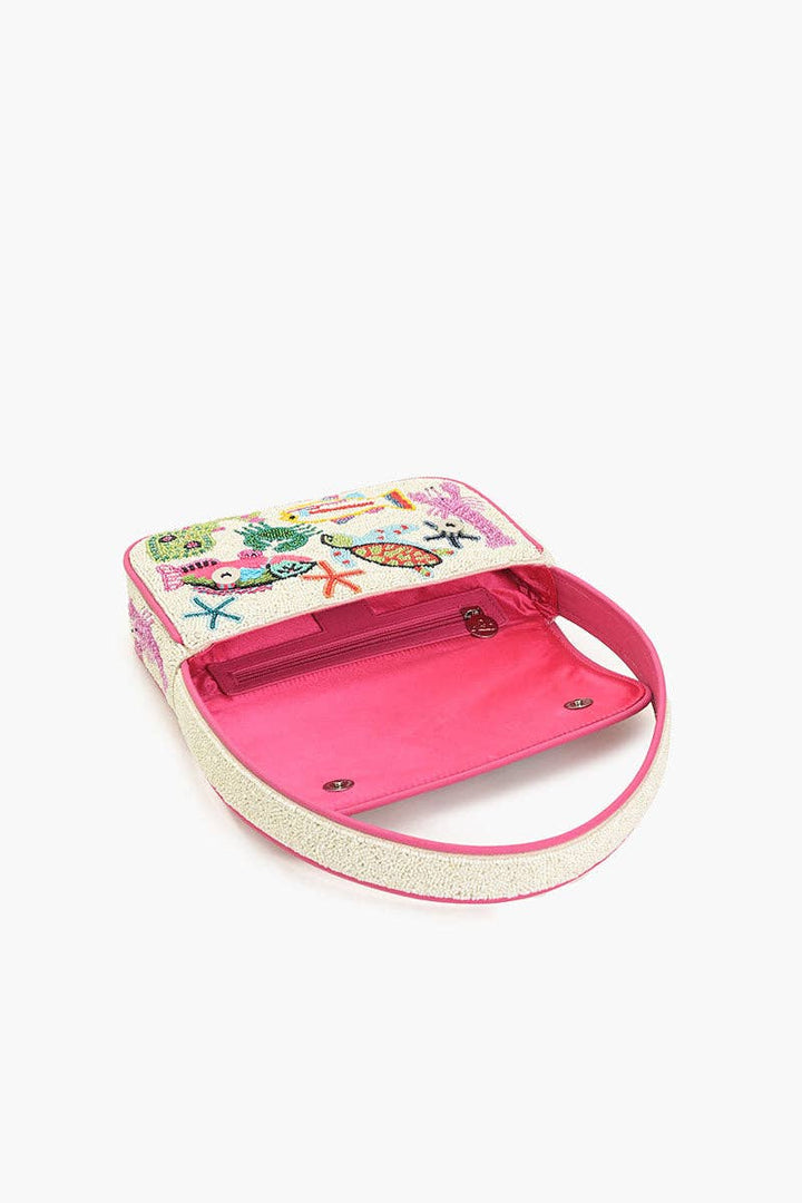 America &amp; Beyond - Underwater Tales Beaded Shoulder Bag