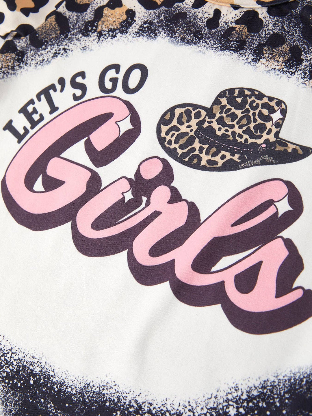 Baby Girl  Bleached Short Sleeve T-shirt Top