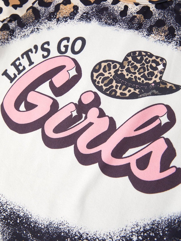 Baby Girl  Bleached Short Sleeve T-shirt Top
