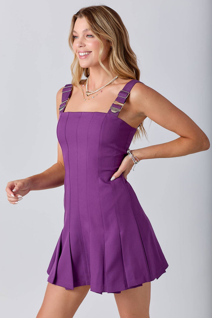 Gameday Pleats Mini Dress