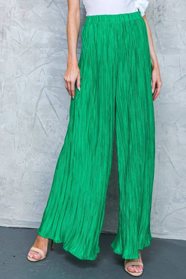 FLYING TOMATO - A pleated solid woven pant - IP8047