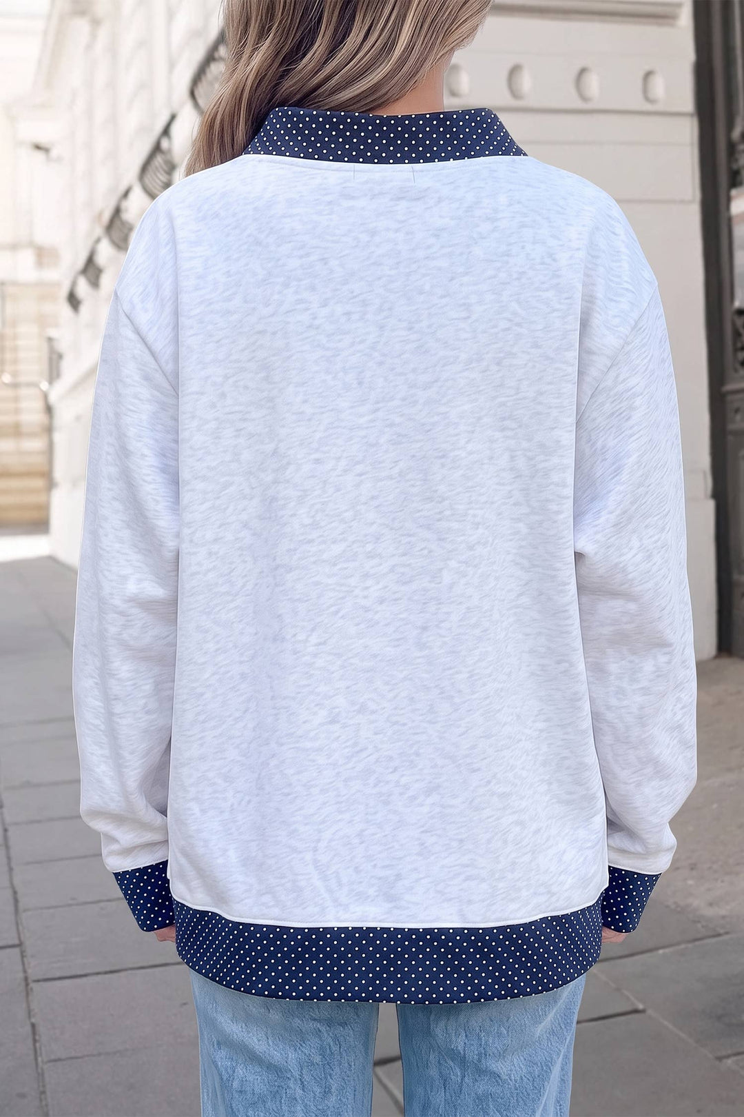 Aapparella - JESUS Polka Dot Mockneck Sweatshirt FW26 | S-XL