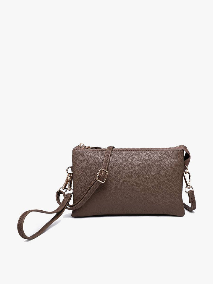 Jen &amp; Co. - Riley Monogrammable 3 Compartment Crossbody/Wristlet | M013