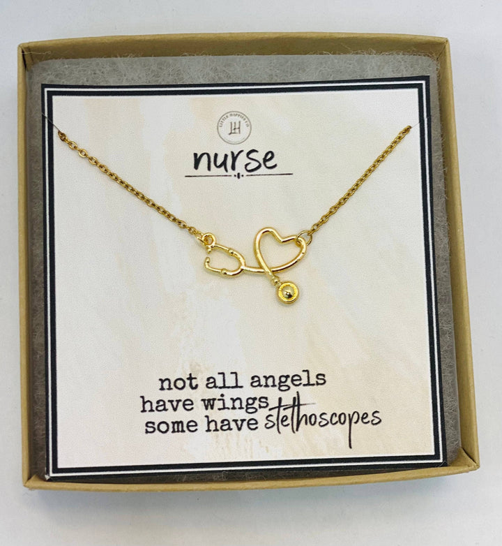 Nurse gift, Stethoscope necklace, RN nurse necklace, RN gifts, doctor gift, LPN gift, Gift for nursing student, nurse appreciation