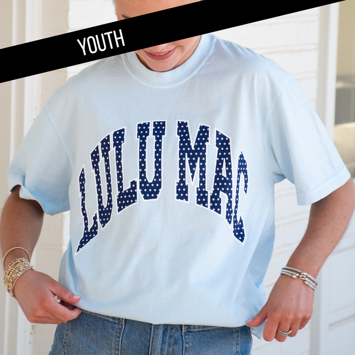 LULU MAC Chambray Youth Comfort Colors Tee