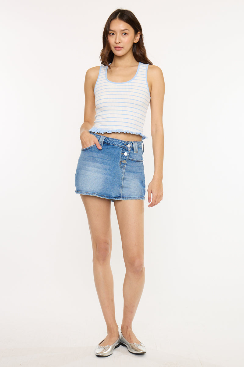 CROSSOVER WAISTBAND SKORT