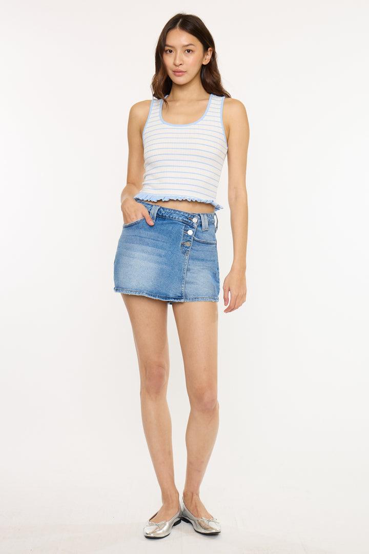 CROSSOVER WAISTBAND SKORT
